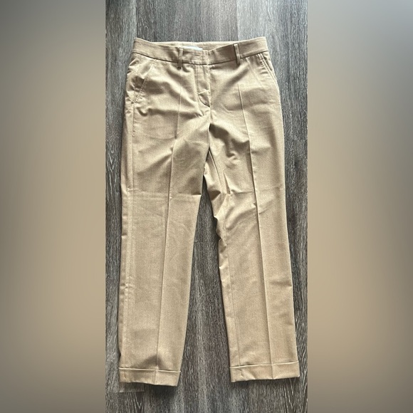 Rivamonti - Wool Trousers – Made in Italy – Beige Cropped Pants – Size 8 - Picture 1 of 10